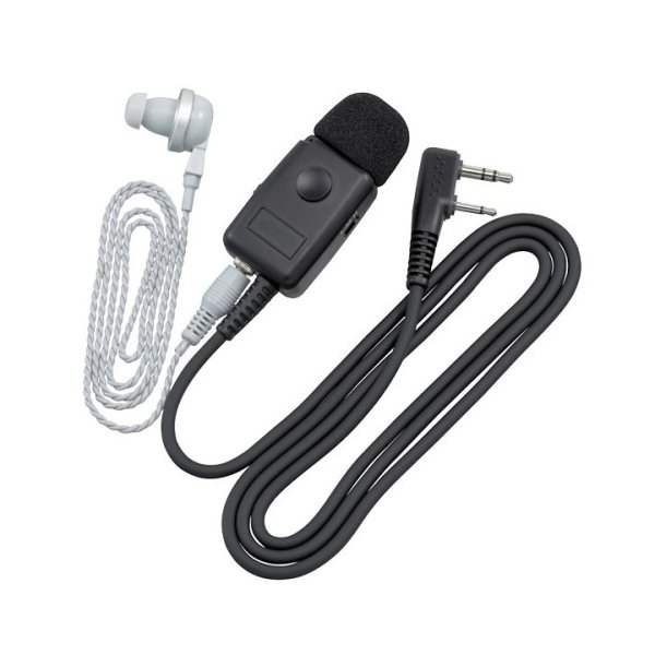 画像2: ケンウッド イヤホン付きクリップマイクロホン（マイク感度切り替え付き） EMC-5F  (2)