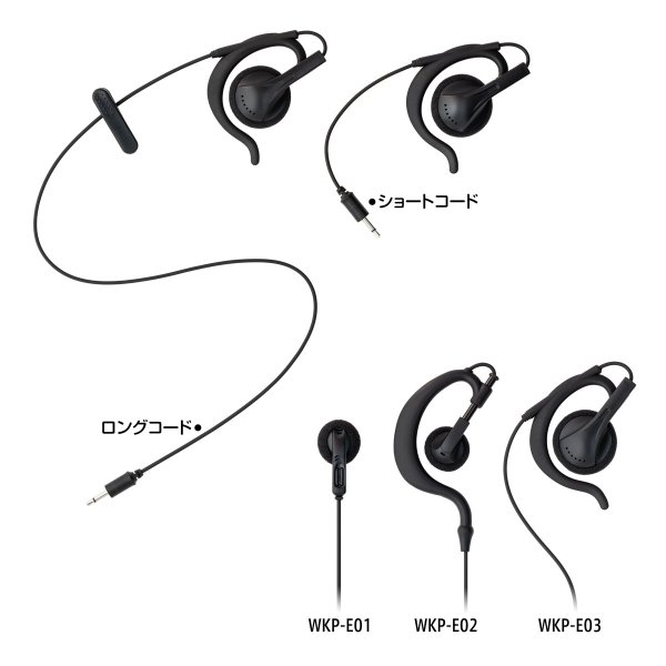 画像1: WORKIE（ワーキー）セパレートイヤホンマイク用イヤホン (1)
